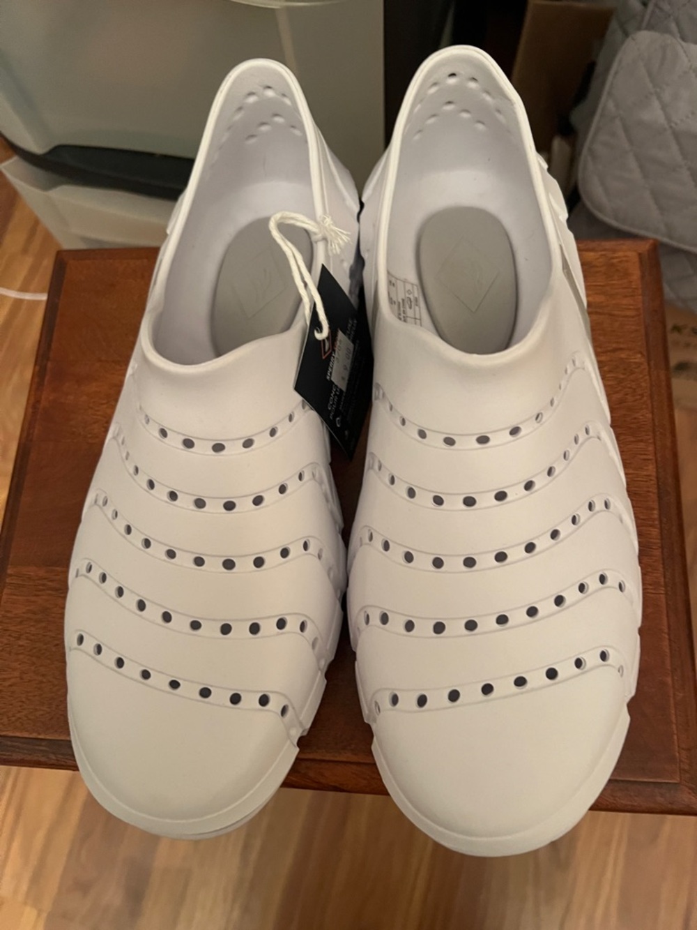Sperry White Slip-On Perforated Water Shoes
